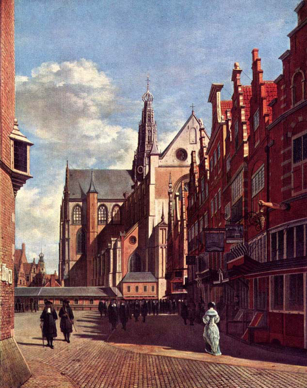 Grote Markt in Haarlem View from the Koningstraat
